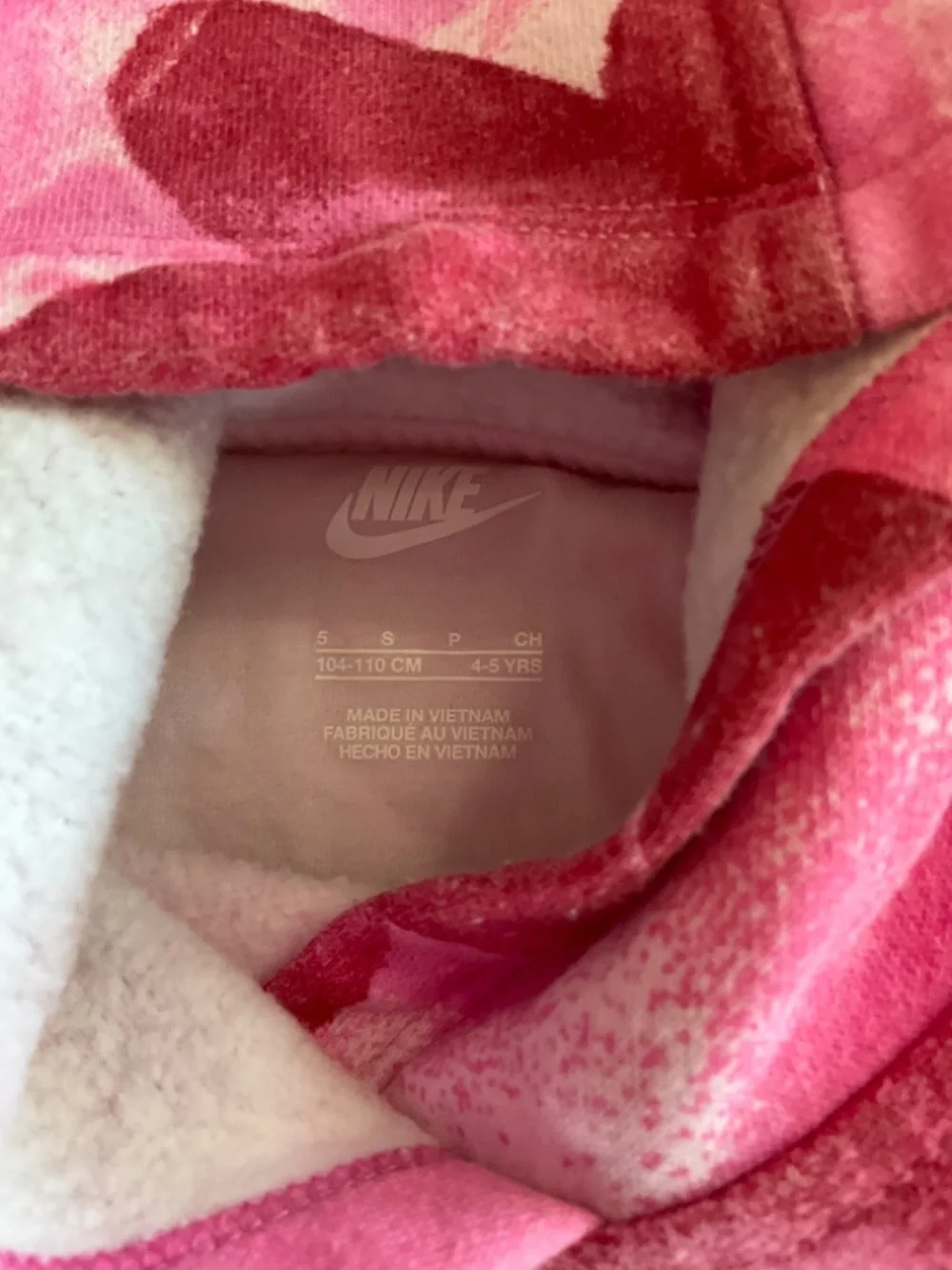 EUC Nike Pink Floral Sweatshirt Size 4-5 Years (Small)
